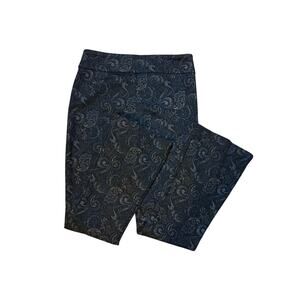 Paisley blue boot cut jessica riley pants size small